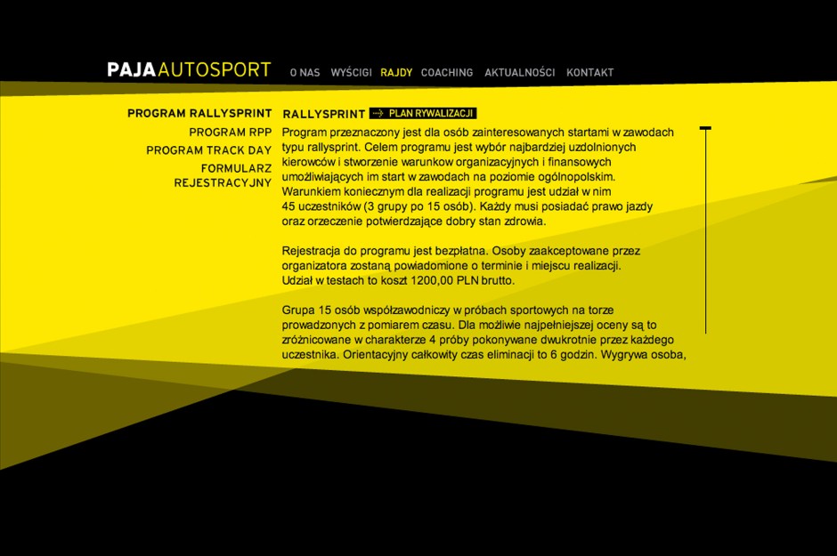 Strona www Paja Autosport